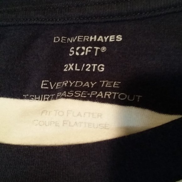 White and Navy Striped Long Sleeve Tee - Picture 3 of 5